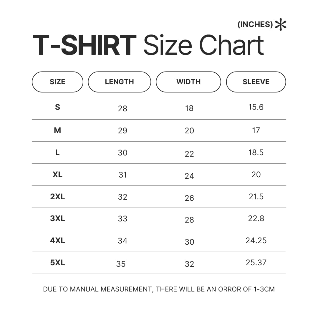 T shirt Size Chart - Aqua Teen Hunger Force Store