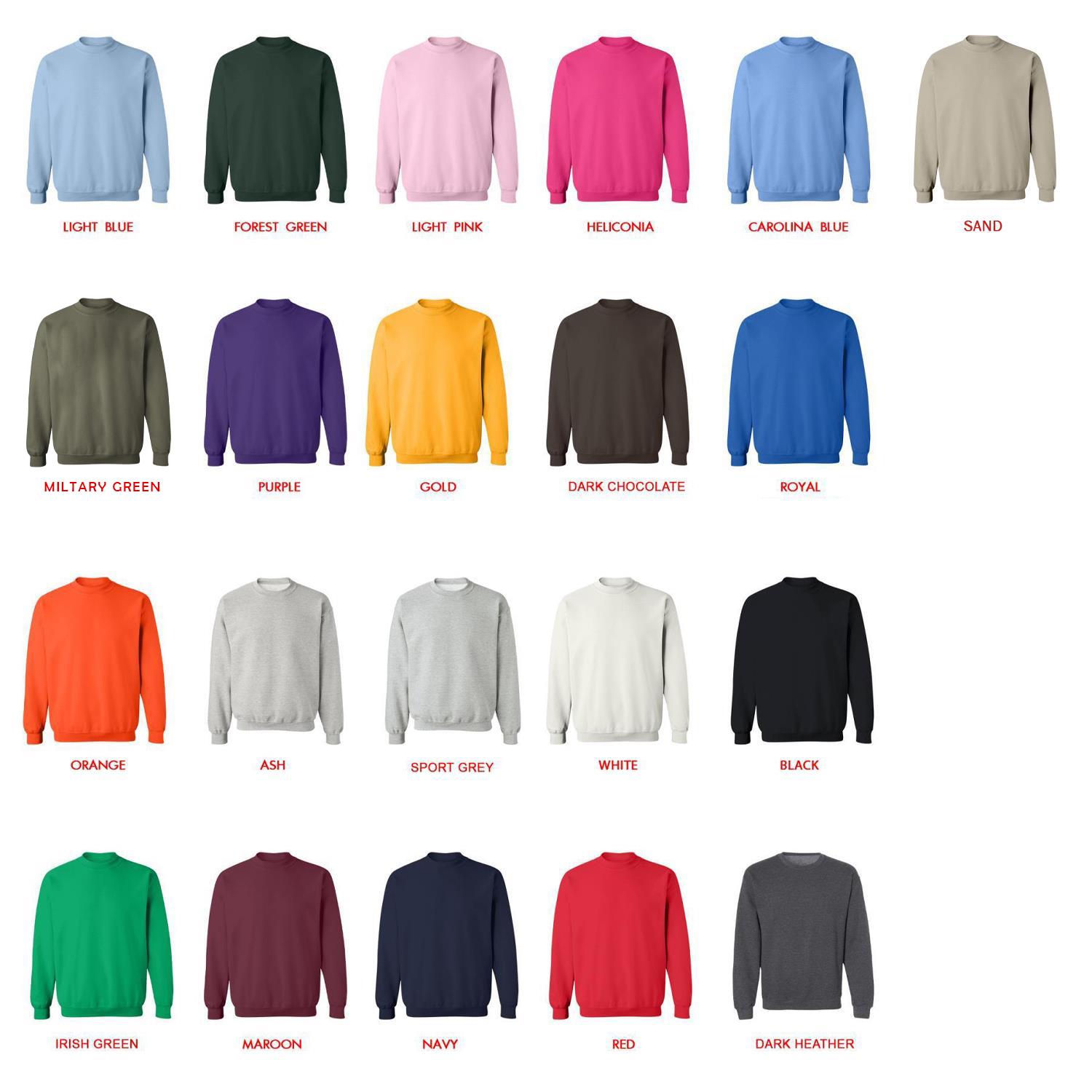 sweatshirt color chart - Aqua Teen Hunger Force Store