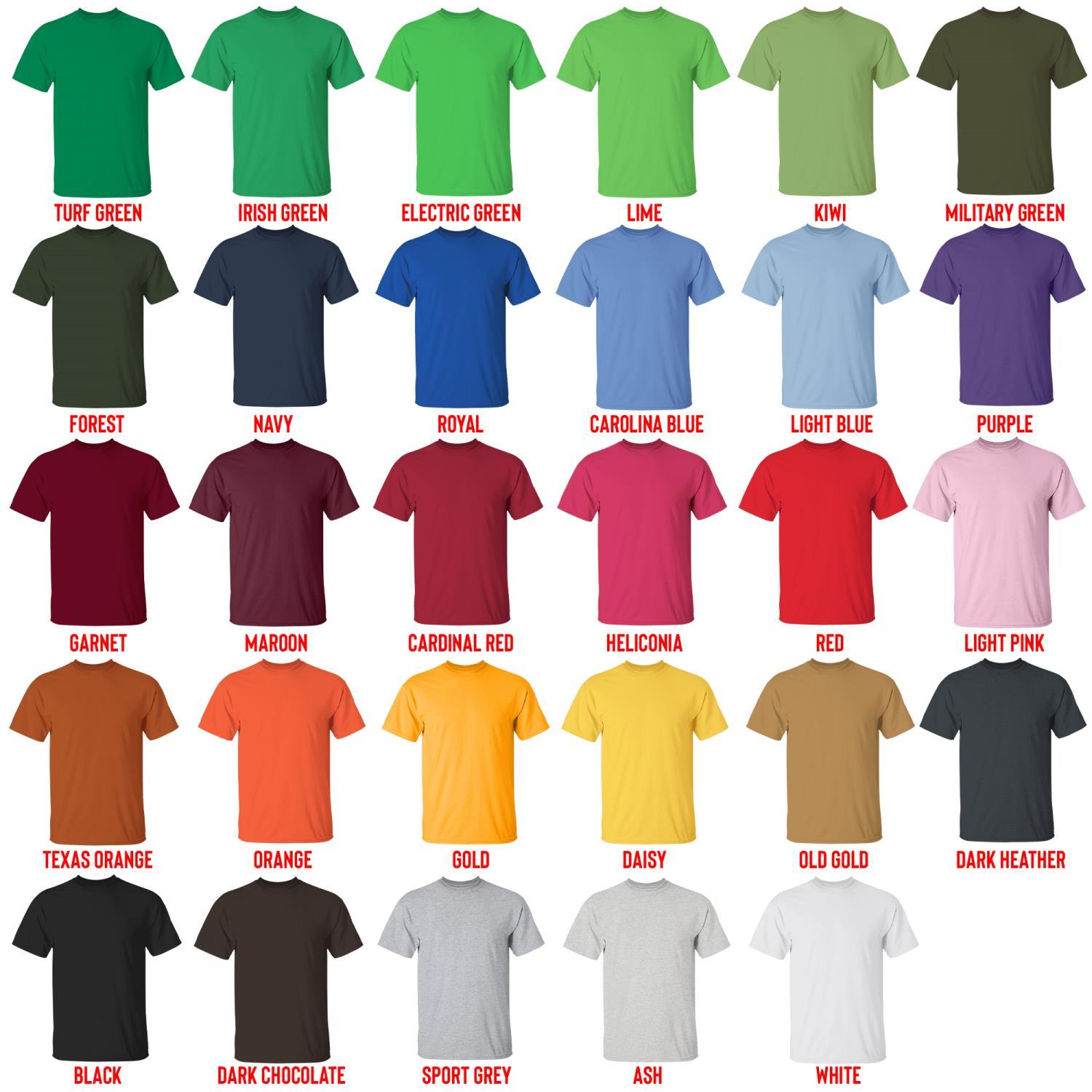 t shirt color chart - Aqua Teen Hunger Force Store