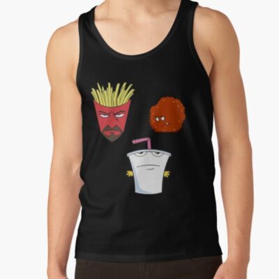 Aqua Teen Hunger Force Frylock Meatwad Master Shake Character Decal Print Tank Top