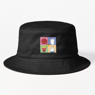 ATHF Surreal Fast Food Chaos Bucket Hat