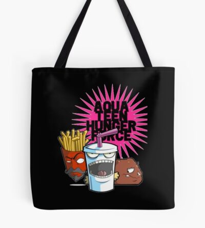 Aqua Teen Hunger Force Stop Meal 1 Black Tote Bag