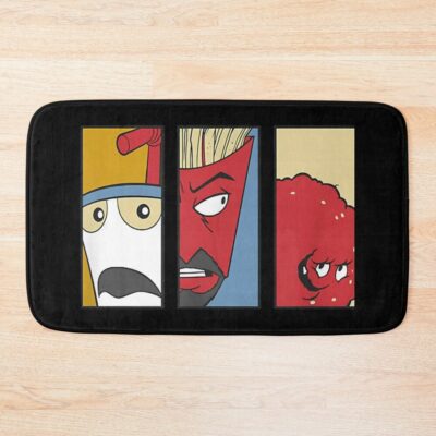 Meatwad Frylock And Master Shake  Bath Mat