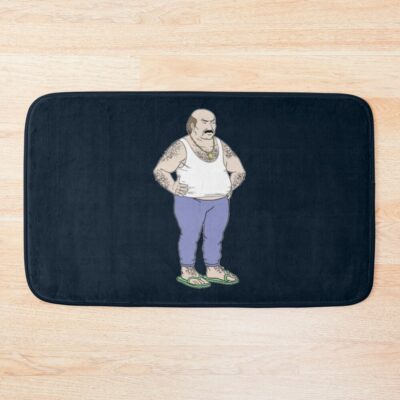 Aqua Teen Hunger Force Carl Angry Wearing Sandals Bath Mat