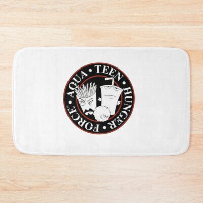 Aqua Teen Hunger Force Black And White Bath Mat