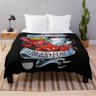 Aqua Teen Hunger Force Group Sailor Tattoo Portrait Essential Throw Blanket