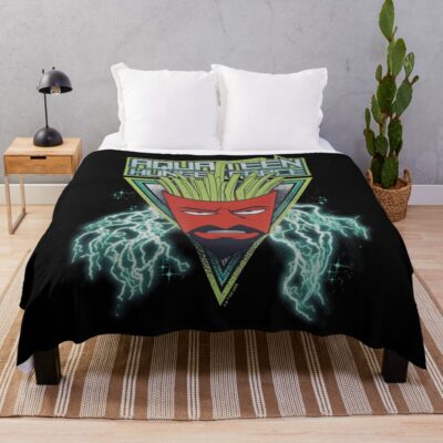 ATHF Frylock Lightning Box Up Throw Blanket
