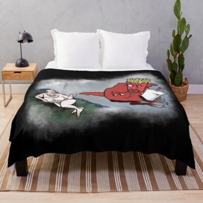 The Creation Of Carl Throw Blanket