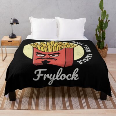 Aqua Teen Hunger Face Frylock Throw Blanket