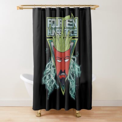 Aqua Teen Hunger Force Frylock Lightning Box Up Shower Curtain