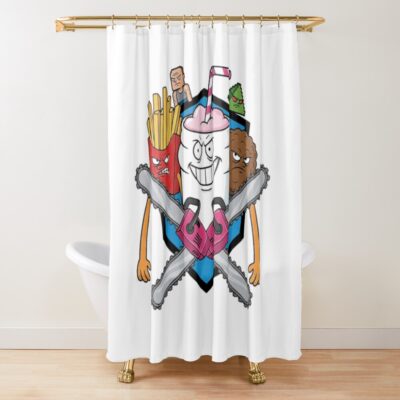Aqua Teen Hunger Force Playful Shower Curtain