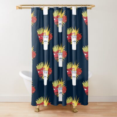 Vintage Aqua Teen Hunger Force Shower Curtain