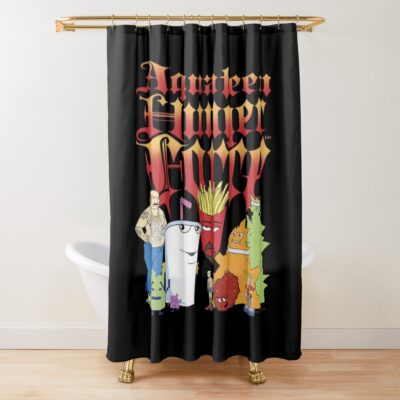Aqua Teen Hunger Force Group Power Pose Essential Shower Curtain