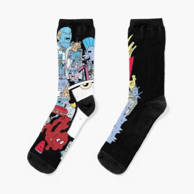 Retro Aqua Teen Hunger Force Socks